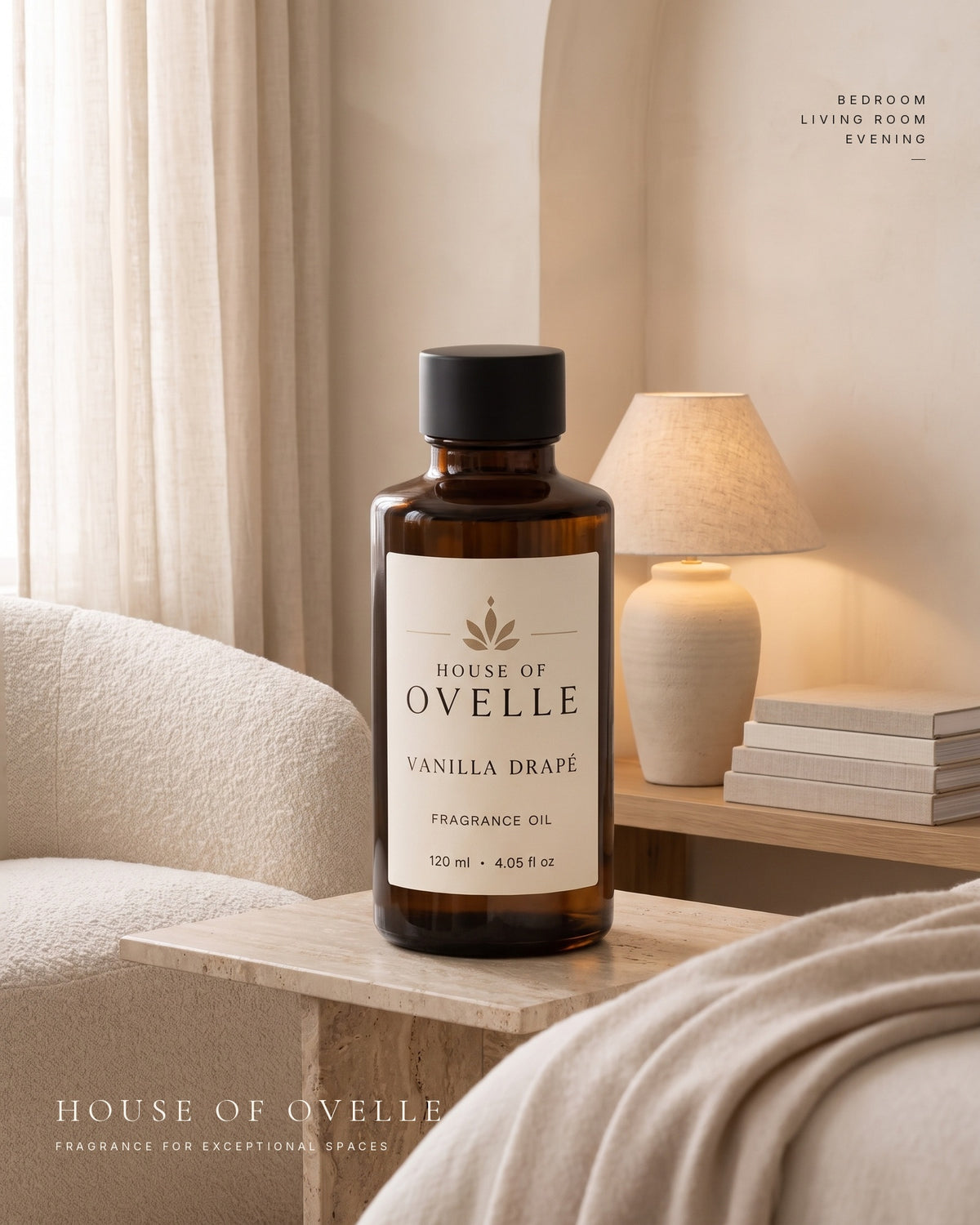 Vanilla Drapé in the room it was made for